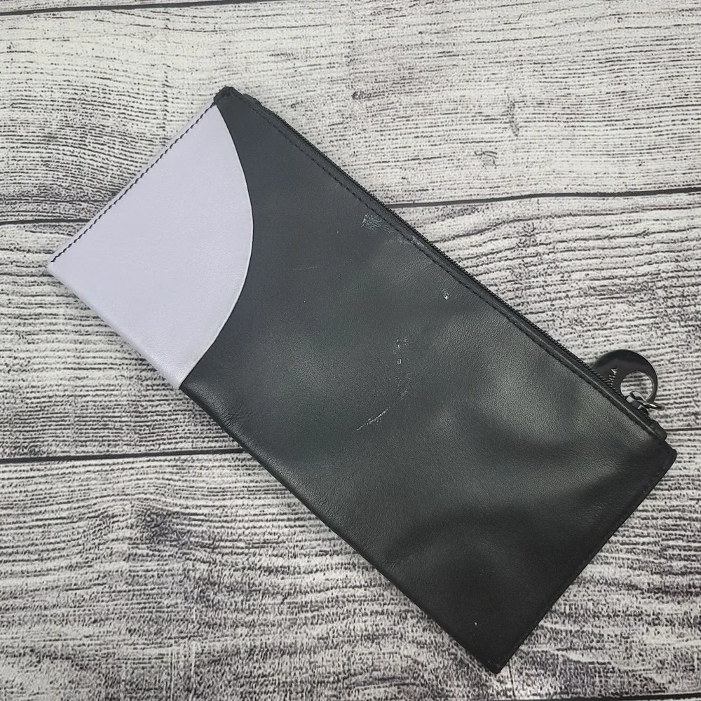 Furla Zip Pouch Wallet Black/Lilac